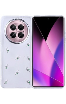 İnfinix Zero 40 5g Kılıf Airbag Tasarımlı Simli Şeffaf Zore Kutup Kapak Lale