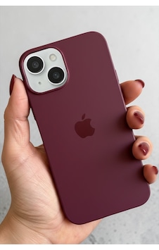 Iphone 13-14 Uyumlu Kılıf Logolu Lansman Soft Yumuşak Içi Kadife Silikon Kapak Bordo Iphone 13-14 Uyumlu Kılıf Logolu Lansman Soft Yumuşak Içi Kadife Silikon Kapak Bordo