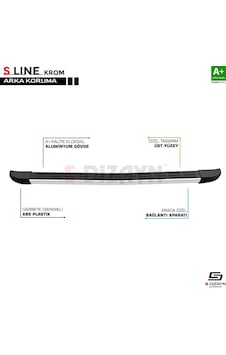 S-dizayn Mercedes Vito W639 S-line Krom Arka Koruma 2004-2014