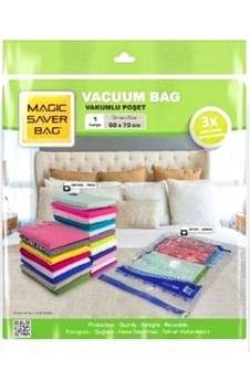 50x70 Large Vakumlu Poşet Hurç Bag Çok Renkli