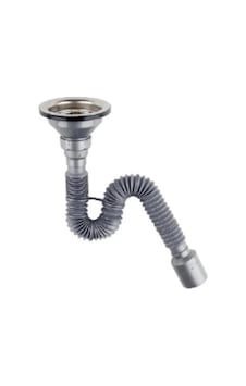 Çöpmak Kapalı Körüklü Evye Sifonu 50 Mm Açık Bej Çöpmak Kapalı Körüklü Evye Sifonu 50 Mm Açık Bej