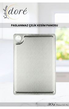 Paslanmaz Çelik Kesme Tahtası 304 Yüksek Kalite Çelik Özel Kanal Yapılı Kesim Panosu Gri Paslanmaz Çelik Kesme Tahtası 304 Yüksek Kalite Çelik Özel Kanal Yapılı Kesim Panosu Gri