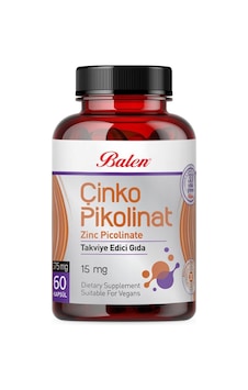 Balen Çinko Pikolinat 375 Mg 60 Kapsül Balen Çinko Pikolinat 375 Mg 60 Kapsül