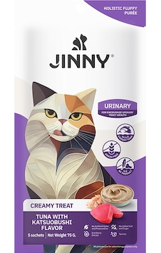 Jinny Ton Balıklı Urinary Creamy Kedi Ödükü 5x15 Gr Jinny Ton Balıklı Urinary Creamy Kedi Ödükü 5x15 Gr