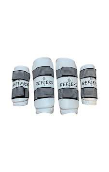 Refleks Taekwondo Kol Kaval Koruyucu Set 4 Lü Takım Beyaz