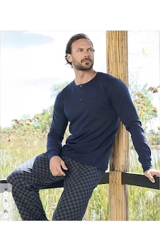 Aydoğan Erkek Modal Uzun Kollu Pijama Takımı 3437 - 1 Adet 001 Aydoğan Erkek Modal Uzun Kollu Pijama Takımı 3437 - 1 Adet 001