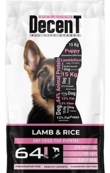Decent Kuzu Etli Yavru Köpek Maması 3 Kg Decent Kuzu Etli Yavru Köpek Maması 3 Kg