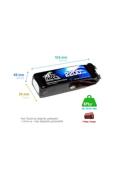 Leopard Power 2200 mAh 22.2V 6S 40C Lityum Polimer Lipo Batarya Pil T Plug Leopard Power 2200 mAh 22.2V 6S 40C Lityum Polimer Lipo Batarya Pil T Plug