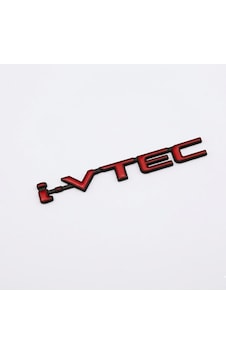 Ons381 Honda Civic İ-vtec Metal Arma Logo Kırmızı Siyah 1 Ons381 Honda Civic İ-vtec Metal Arma Logo Kırmızı Siyah 1