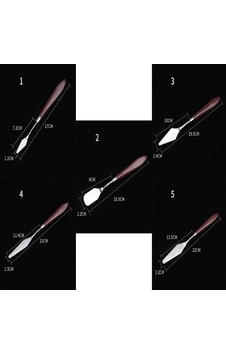Ayrex 5 Parça Palet Bıçağı Boyama Araçları, Yağlıboya Karıştırma Kazıyıcı, Paslanmaz Çelik Boyama Bıça Ayrex 5 Parça Palet Bıçağı Boyama Araçları, Yağlıboya Karıştırma Kazıyıcı, Paslanmaz Çelik Boyama Bıça