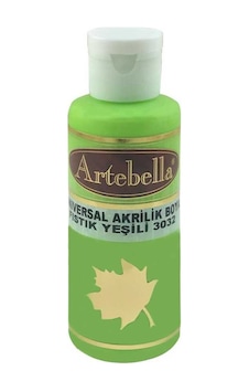 Fıstık Yeşili Akrilik Boya Artebella Fıstık Yeşili Akrilik Boya 3