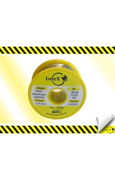 Lorex Lr-sl200 Lehim Teli 0,75 Mm 200gr %60 Kalay / %40 Kurşun Lorex Lr-sl200 Lehim Teli 0,75 Mm 200gr %60 Kalay / %40 Kurşun