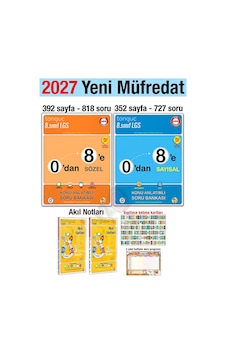 8. Sınıf 2027 0'dan 8'e Konu Anlatımlı Soru Bankası Seti 1. 2. Dönem Akıl Notları 8. Sınıf 2027 0'dan 8'e Konu Anlatımlı Soru Bankası Seti 1. 2. Dönem Akıl Notları