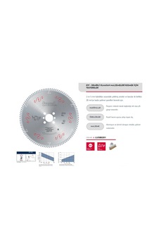 Mey İthalat Freud Lu5b 0201 250x30x2,8 Mm Alümimyum Testere 60 Diş