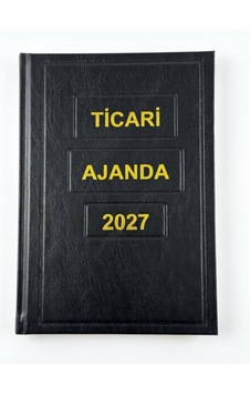 Yağmur 2027 Ticari Kasa Ajandası 17x24 Cm Siyah