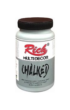 Rich Multi Decor Chalked Akrilik Boya 250 Cc. 4602 Chıcago Grey Rich Multi Decor Chalked Akrilik Boya 250 Cc. 4602 Chıcago Grey