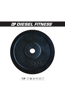 Diesel Fitness Kauçuk Kaplı 5 Kg Ağırlık Plakası Diesel Fitness Kauçuk Kaplı 5 Kg Ağırlık Plakası
