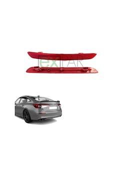 Honda Civic Arka Tampon Reflektörü Sağ Taraf 2021 - 2025 Civic Arka Kedi Gözü Honda Civic Arka Tampon Reflektörü Sağ Taraf 2021 - 2025 Civic Arka Kedi Gözü
