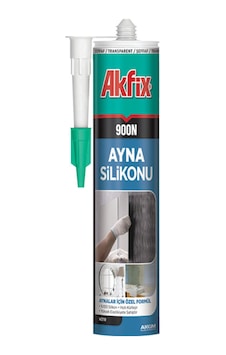 Akfix 900N Nötr Ayna Silikonu 280 Ml Şeffaf Akfix 900N Nötr Ayna Silikonu 280 Ml Şeffaf