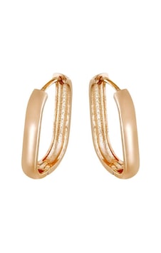 Altın Kare Küpe T075937 Rose Gold Altın Kare Küpe T075937 Rose Gold