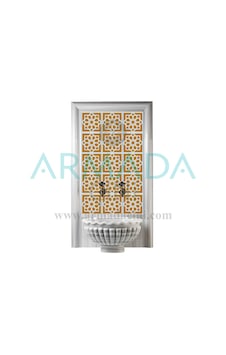 Armada Çini 60X100 CM Sp 101 Sarı Serigraf Türk Hamamı Pano Armada Çini 60X100 CM Sp 101 Sarı Serigraf Türk Hamamı Pano