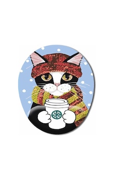 Kedi Kar Soğuk Çay Kahve Bilek Destekli Mouse Pad Mousepad Kedi Kar Soğuk Çay Kahve Bilek Destekli Mouse Pad Mousepad