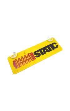 Home Statıc Kırmızı Siyah Yazılı Sarı Dekor Plaka Vantuzlu Cam Süsü 22x7.5cm Diğer Home Statıc Kırmızı Siyah Yazılı Sarı Dekor Plaka Vantuzlu Cam Süsü 22x7.5cm Diğer