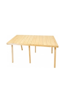 Çok Amaçli Katlanabilir Kamp, Piknik Masasi Naturel 60x60x9 Kahverengi