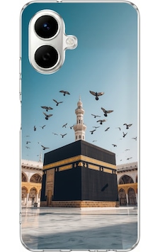 Tecno Spark Go 2 Uyumlu Kabe Umre Ve Kuşlar Baskılı Silikon Kılıf Renkli Tecno Spark Go 2 Uyumlu Kabe Umre Ve Kuşlar Baskılı Silikon Kılıf Renkli