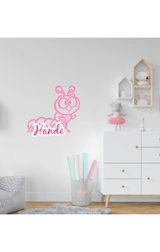 Kişiye Özel Tırtıl Tasarımlı Çocuk Odası Duvar Sticker-2 Kişiye Özel Tırtıl Tasarımlı Çocuk Odası Duvar Sticker-2