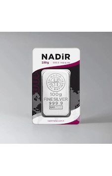 Nadir 100 Gram 999,9 Saf Külçe Gümüş 100 Gr Yatırımlık Gümüş Nadir 100 Gram 999,9 Saf Külçe Gümüş 100 Gr Yatırımlık Gümüş