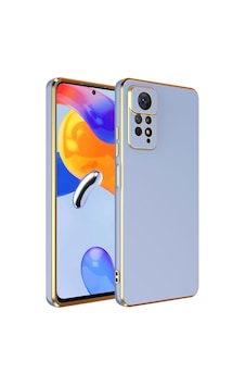 Forzacase Xiaomi Redmi Note 12 Pro 4g Uyumlu Luxury Serisi Altın Çerçeveli Silikon Kılıf Mavi Forzacase Xiaomi Redmi Note 12 Pro 4g Uyumlu Luxury Serisi Altın Çerçeveli Silikon Kılıf Mavi