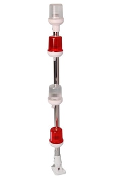 Tekne Bayrak Direği. 4'lü Arıza Feneri Direği Paslanmaz 60 CM Tekne Bayrak Direği. 4'lü Arıza Feneri Direği Paslanmaz 60 CM