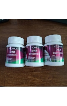 Voonka Iron Bisglycinate 90 Tablet Demir Yükleme Paketi 3'lü Kofre Voonka Iron Bisglycinate 90 Tablet Demir Yükleme Paketi 3'lü Kofre