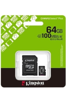 Kingston Sdcs3/64gb 64gb Microsdxc Canvas Select Plus Gen3 100mb/s A1 Card + Hafıza Kartı Kingston Sdcs3/64gb 64gb Microsdxc Canvas Select Plus Gen3 100mb/s A1 Card + Hafıza Kartı