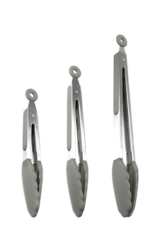 Midori Metal Saplı Silikon Uçlu Kilit Sistemli 3lü Maşa Seti Midori Metal Saplı Silikon Uçlu Kilit Sistemli 3lü Maşa Seti