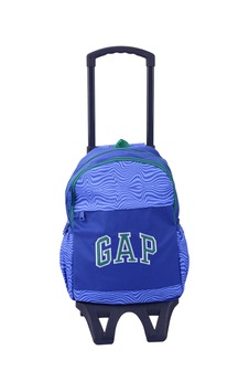 Gap Kids Mavi Erkek Çocuk Çekçekli Çanta 15964-gap Kıds Çekçek Sırt Çantası Saks Mavi