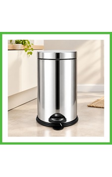 Vaveni 8 L Metal Pedallı Çöp Kovası Arz Vaveni 8 L Metal Pedallı Çöp Kovası Arz