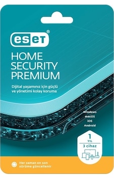 Eset Home Security Premium 3 Kullanıcı 1 Yıl Kutulu Eset Home Security Premium 3 Kullanıcı 1 Yıl Kutulu