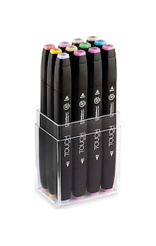 Touch Twin Marker Seti 12 Renk Pastel Renkler Touch Twin Marker Seti 12 Renk Pastel Renkler