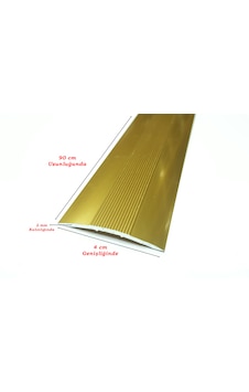 Alüminyum Kapı Eşik Profili Zemin Parke Profili 4 CM x 90 CM Sarı Alüminyum Kapı Eşik Profili Zemin Parke Profili 4 CM x 90 CM Sarı