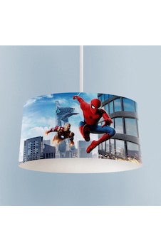 Mekta Home Bebek Ve Çocuk Odası Iron Man Ve Spider Man Desenli Avize Renkli Mekta Home Bebek Ve Çocuk Odası Iron Man Ve Spider Man Desenli Avize Renkli