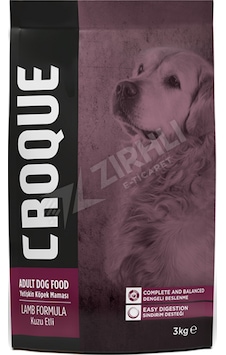 Croque Kuzu Etli Yetişkin Köpek Maması 3 Kg