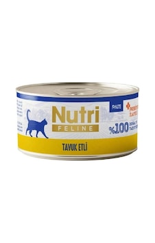 Nutri Feline Tavuk Etli Tahılsız Yetişkin Kedi Konservesi 70 Gr