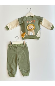 Bellamio Kids Yeleli Aslan Nakışlı Erkek Bebek Yeşil Takım Yeşil Bellamio Kids Yeleli Aslan Nakışlı Erkek Bebek Yeşil Takım Yeşil