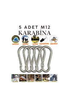 5 Adet 12 Mm Karabina Paslanmaz Çelik Karabina Kamp Ekipmanı Tırmanma Dağcılık Salıncak Hamak Askı Gümüş Gümüş 5 Adet 12 Mm Karabina Paslanmaz Çelik Karabina Kamp Ekipmanı Tırmanma Dağcılık Salıncak Hamak Askı Gümüş Gümüş
