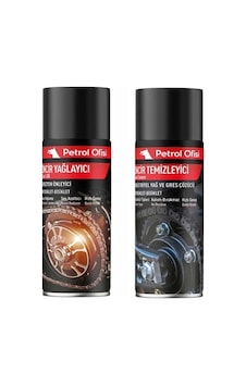 Petrol Ofisi Motosiklet Zincir Yağı Ve Temizleme Sprey Seti Petrol Ofisi Motosiklet Zincir Yağı Ve Temizleme Sprey Seti