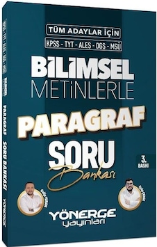 Kpss Tyt Ales Dgs Msü Bilimsel Metinlerle Paragraf Soru Bankası Yönerge Yayınları Kpss Tyt Ales Dgs Msü Bilimsel Metinlerle Paragraf Soru Bankası Yönerge Yayınları