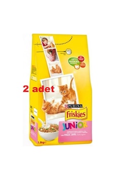 Purina Friskies Tavuklu Ve Sütlü Yavru Kedi Kuru Maması 1,5 Kg 2 Adet