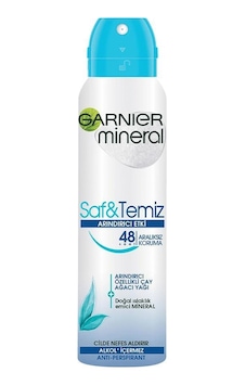 Garnier Mineral Saf&Temiz Kadın Sprey Deodorant 150 ML Garnier Mineral Saf&Temiz Kadın Sprey Deodorant 150 ML
